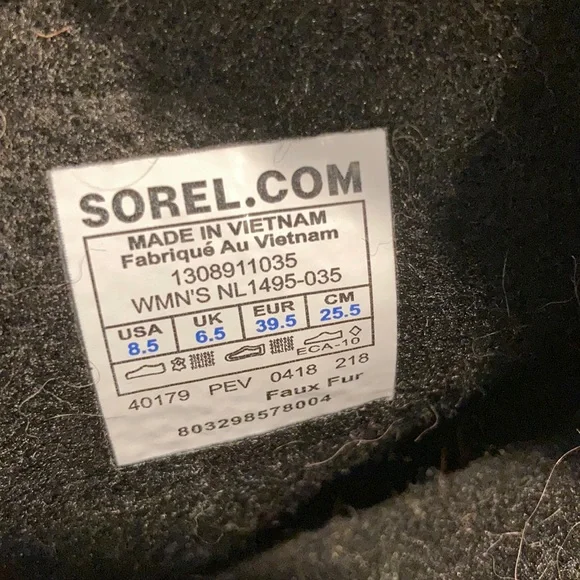 Sorel Winter Carnival Boots Quarry, Black - Picture 7 of 8